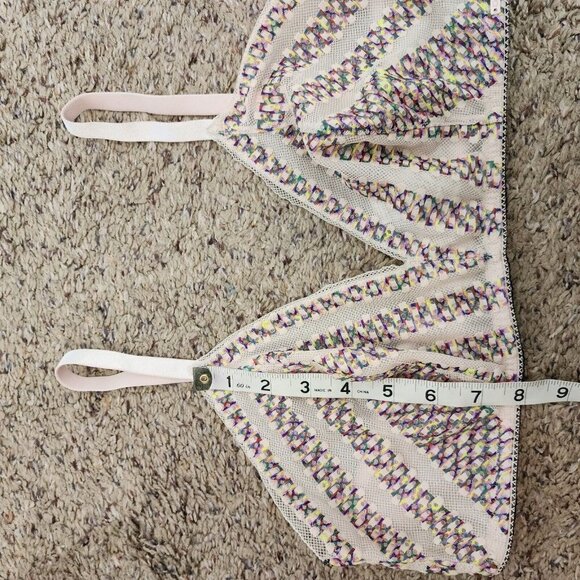 Calvin Klein Multi-Color Rave Mesh Lightweight Thin Triangle Soft Cup Bra L - Picture 10 of 10